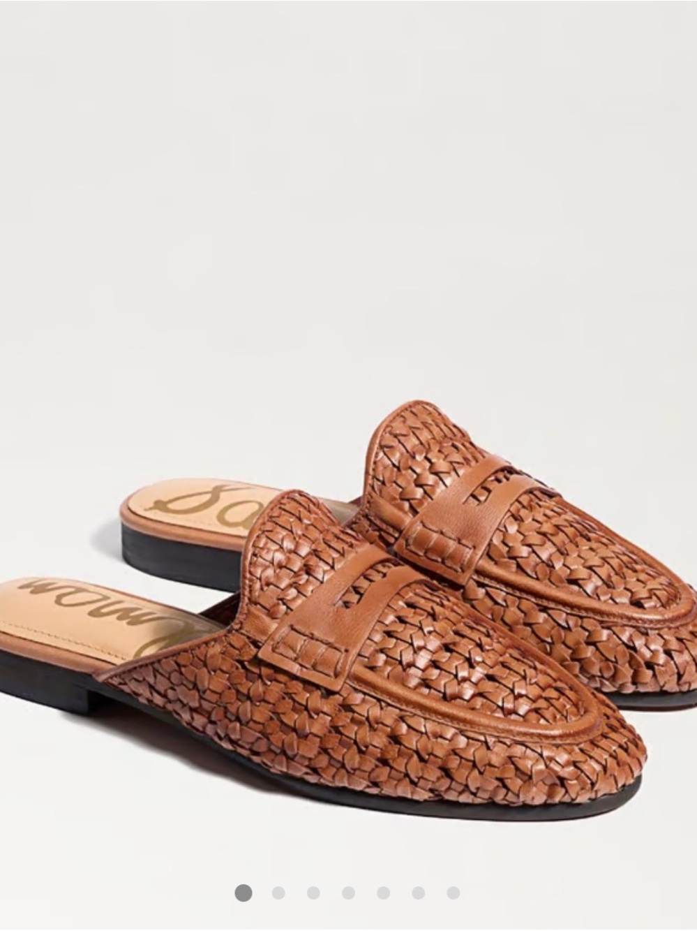 Sam Edelman Tullie Woven Mule- Saddle Leather